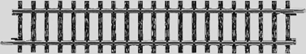 Rail Droit Märklin 2207 Voie H0 de 156 mm pour Réseau de Train Miniature