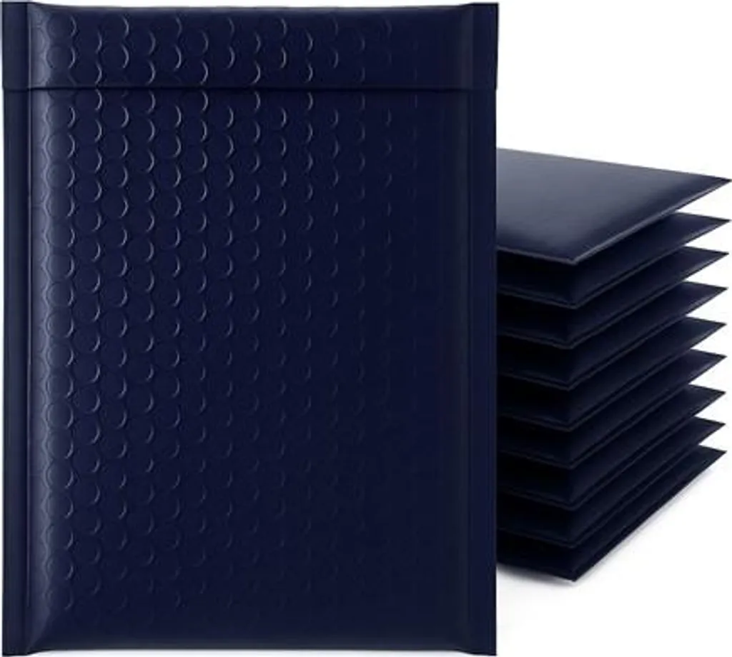Enveloppe à bulles métallisée 270x360mm Bleu Marine - Lot de 100