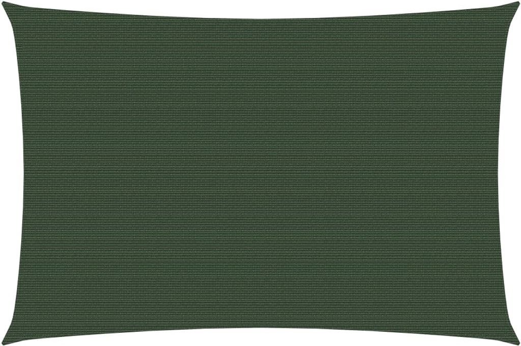 Sonnensegel 160 g/m² Dunkelgrün 3x4,5 m HDPE