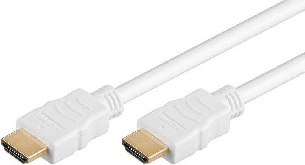 10m HDMI Anschluß Kabel A-Stecker/HDMI A-Stecker HEAC weiß