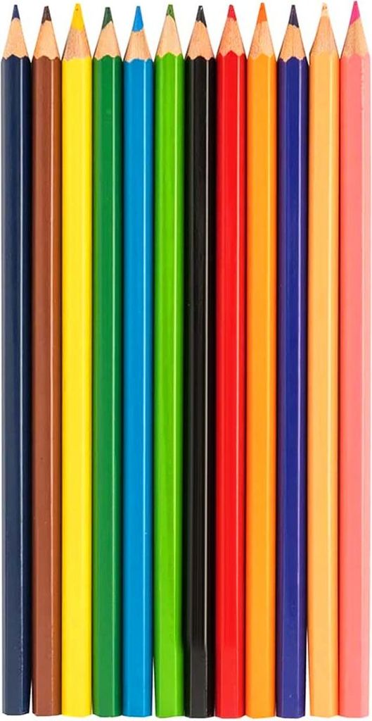 Topwrite - 12pcs pencil crayons set. with a sharpener