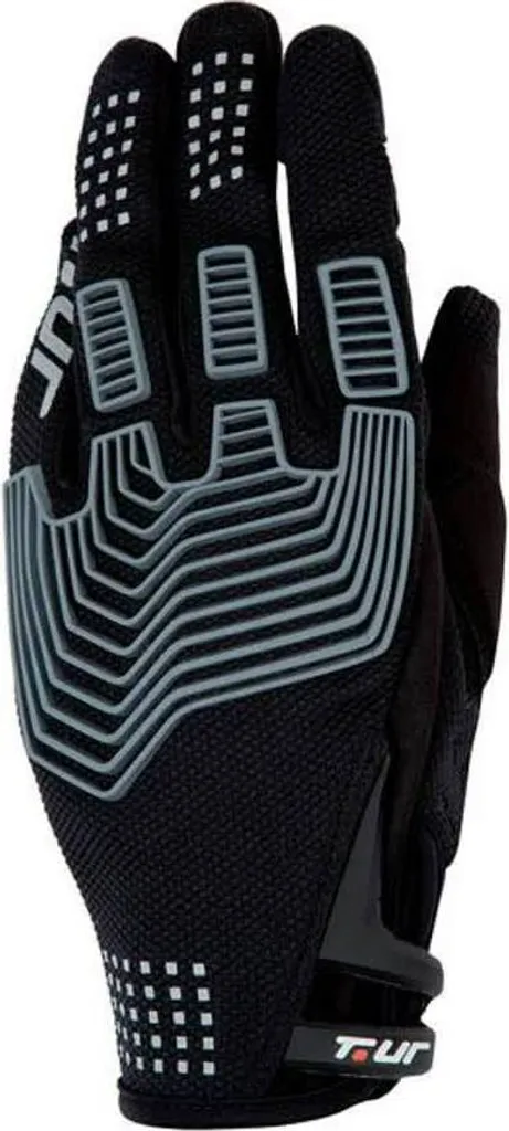Gants Enduro T.UR G-Three Protection Articulations Noir Taille S CE
