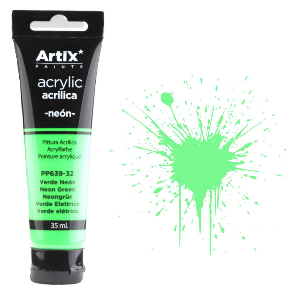 Acrylfarbe NEON GREEN Artix PP639-32, 35ml