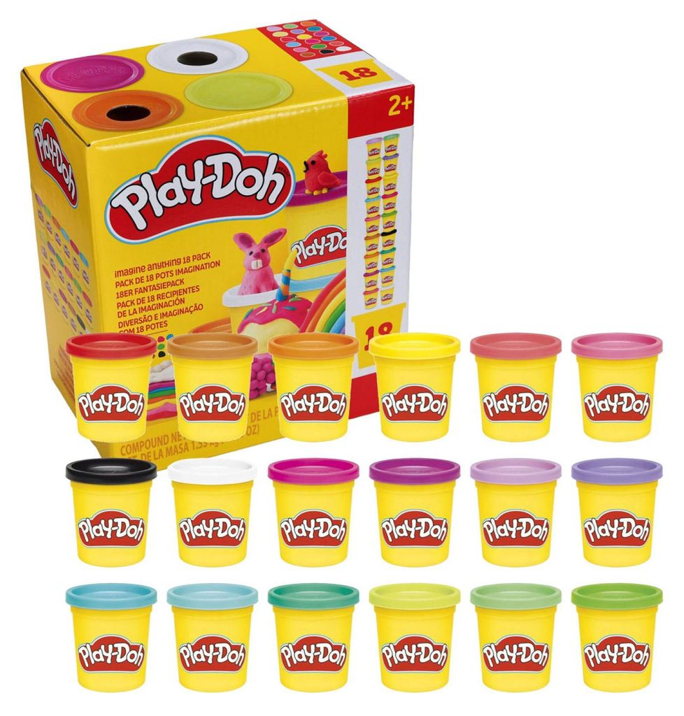 Hasbro Play Doh 18er Fantasiepack Knete 18 Dosen/Farben