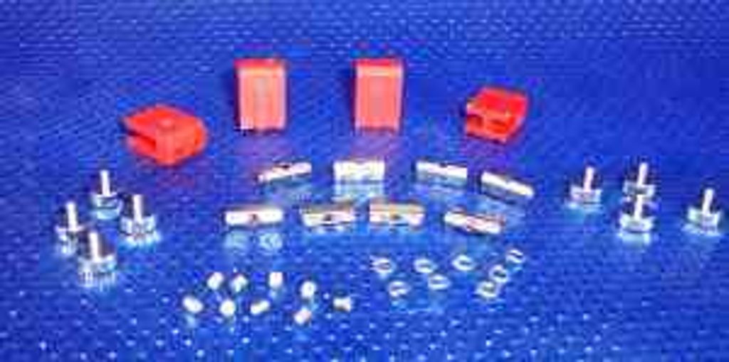 404 Lampen Halter rot für Stift Sockel LED Lampen im 4-er Satz