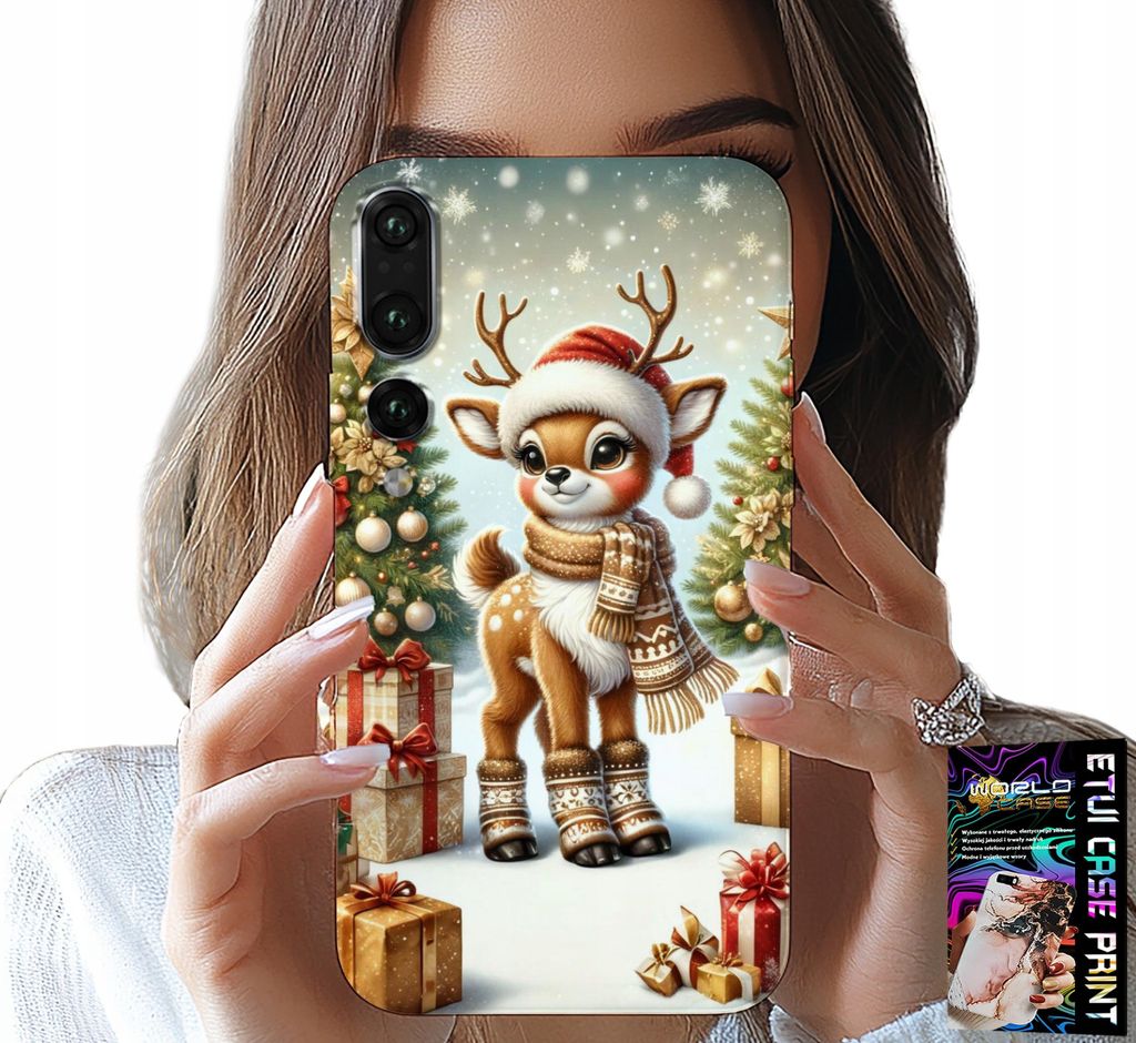 Hülle Für Huawei P20 Plus - Rentier, Weihnachtsmotive + Folie