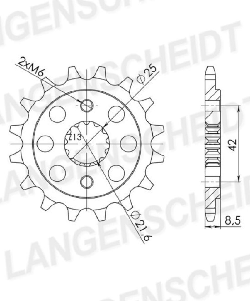 Ritzel Supersprox 520 - 17Z CST-512:17|feinverzahnt Produktbild 