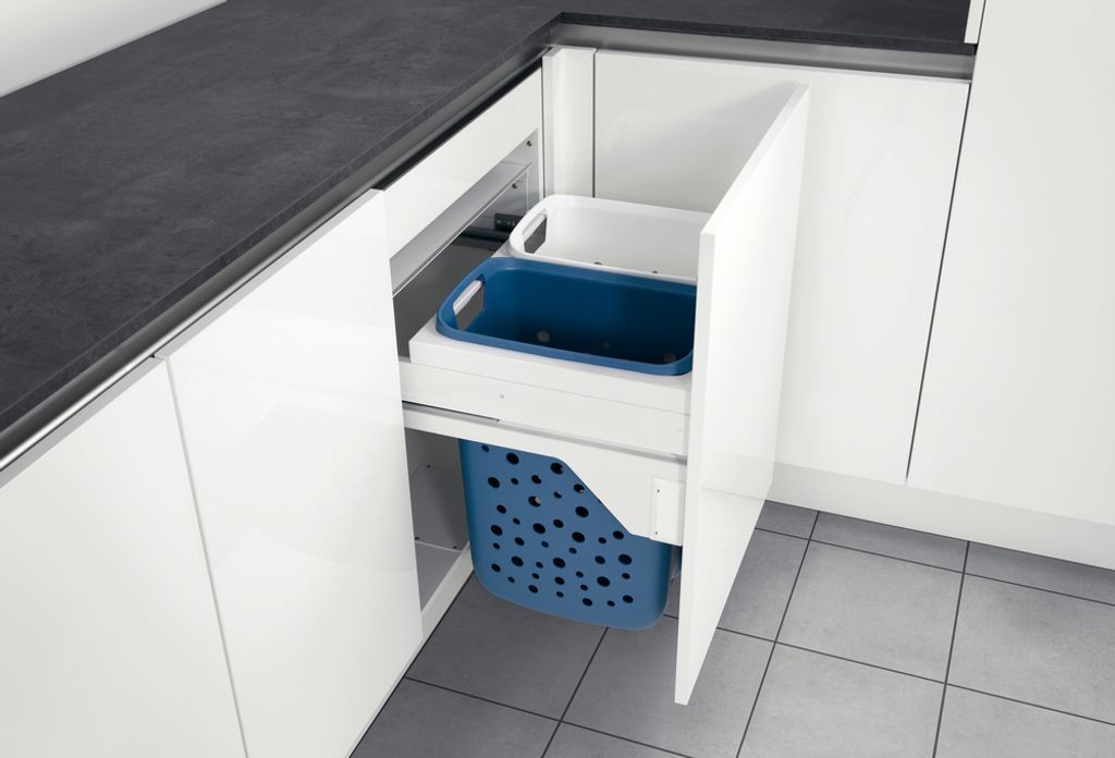 TIDY 2-fach Wäschebehälterauszug S 600 mit Vollauszug und Produktbild 