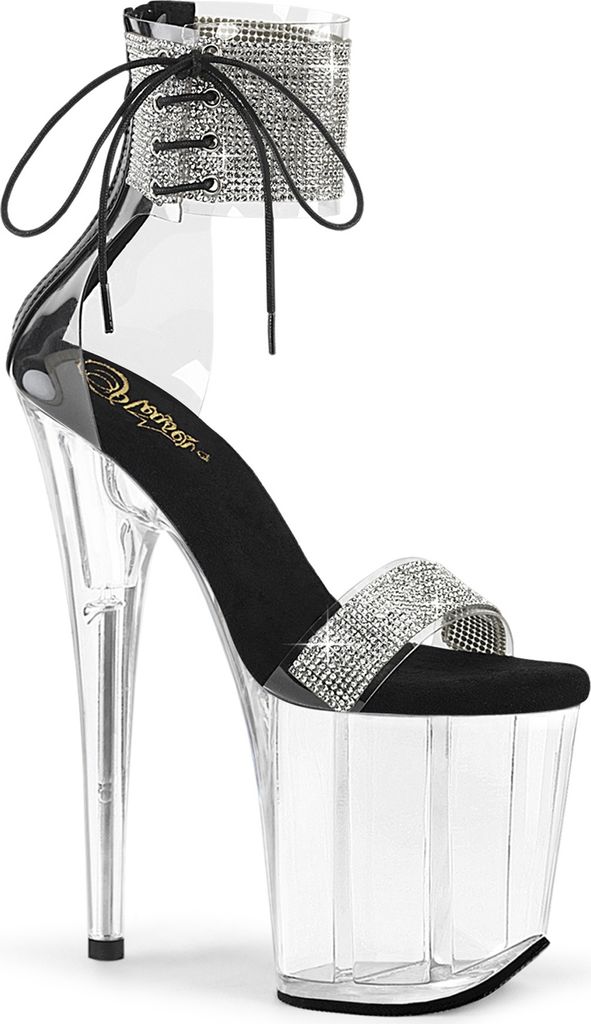FLAMINGO-827RS Damen Sandale von Pleaser, Transparent Produktbild 