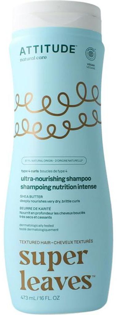 Attitude Shampoo mit Sheabutter für Locken – besonders pflegend – Typ 4 (473 ml)