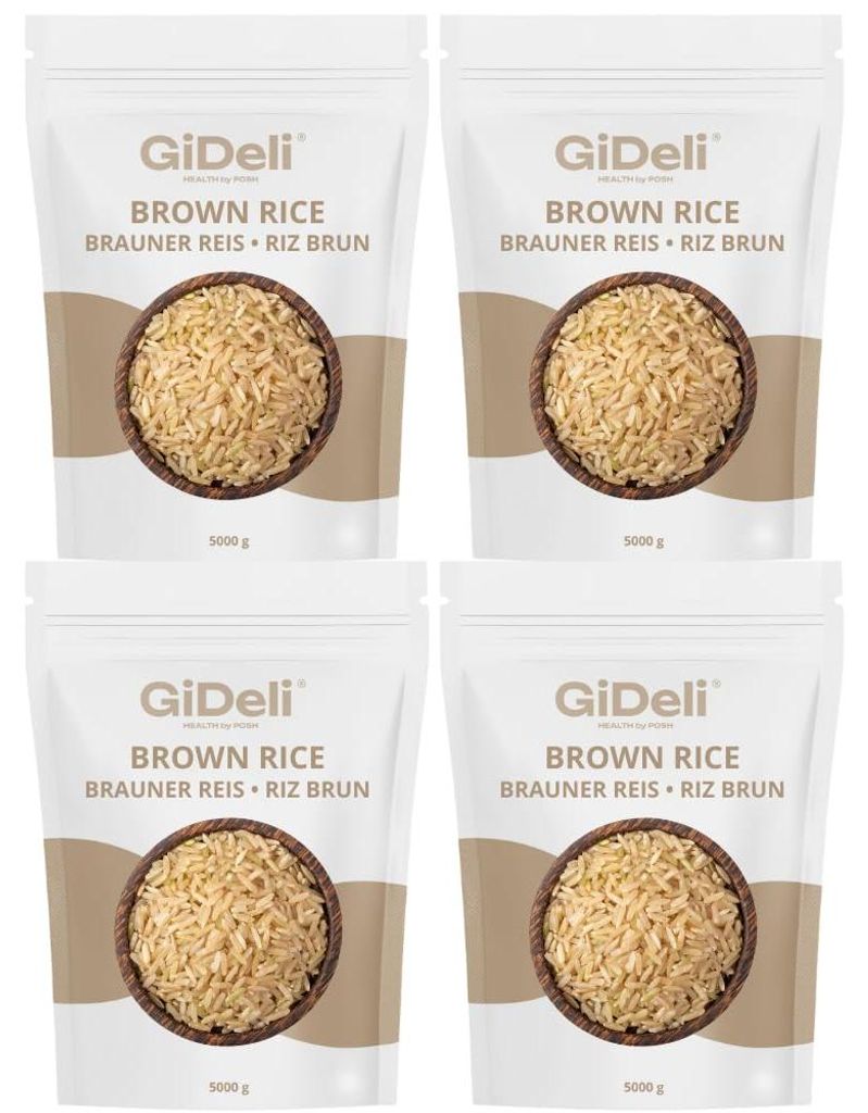 Riso integrale Braunreis, 20 kg. Riso naturale, non Immagine del prodotto 