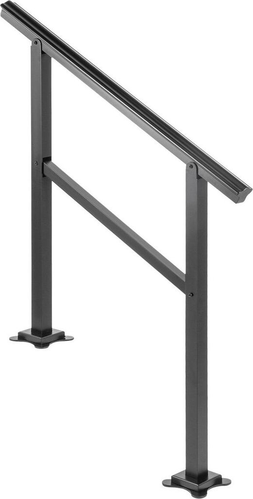 Outdoor Handrail 165LBS Load Handrail Outdoor Stairs Aluminum Stair Handrail 36 x 35" Outdoor Stair Railing Transitional Range from 0 to 50° Stair...