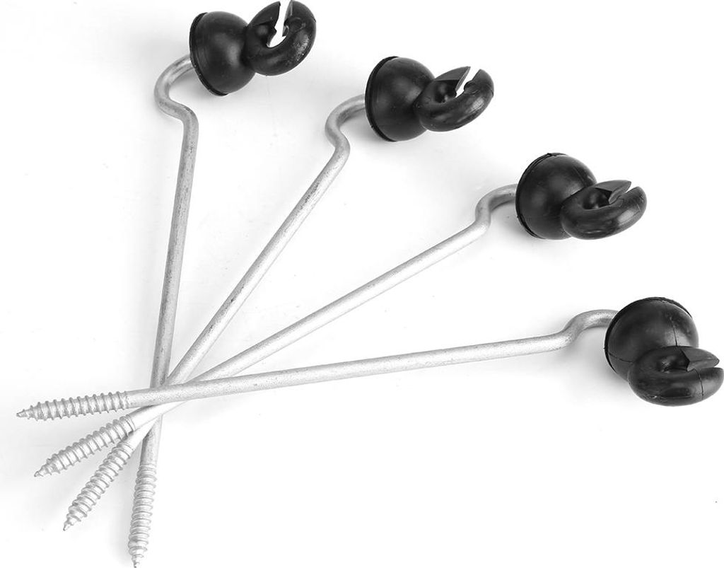 50Pcs Black Field Guardian Holzpfosten Schraube in Fechten Ring Isolator