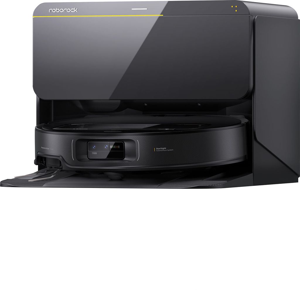 Roborock Saros Z70 R&D System Black Saugroboter mit Wischfunktion, Farbe:Schwarz