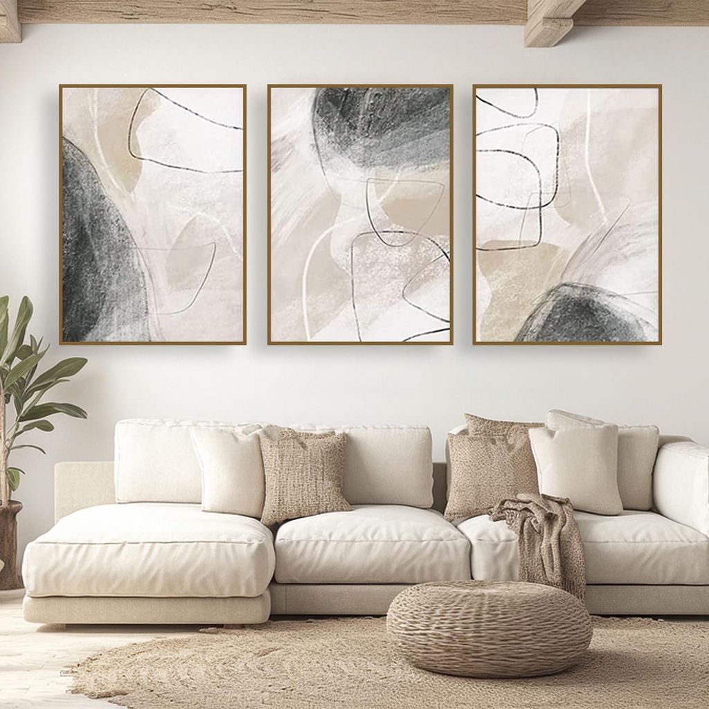 Omgoods – Abstrakte Leinwandbilder-Set – Moderne, Produktbild 