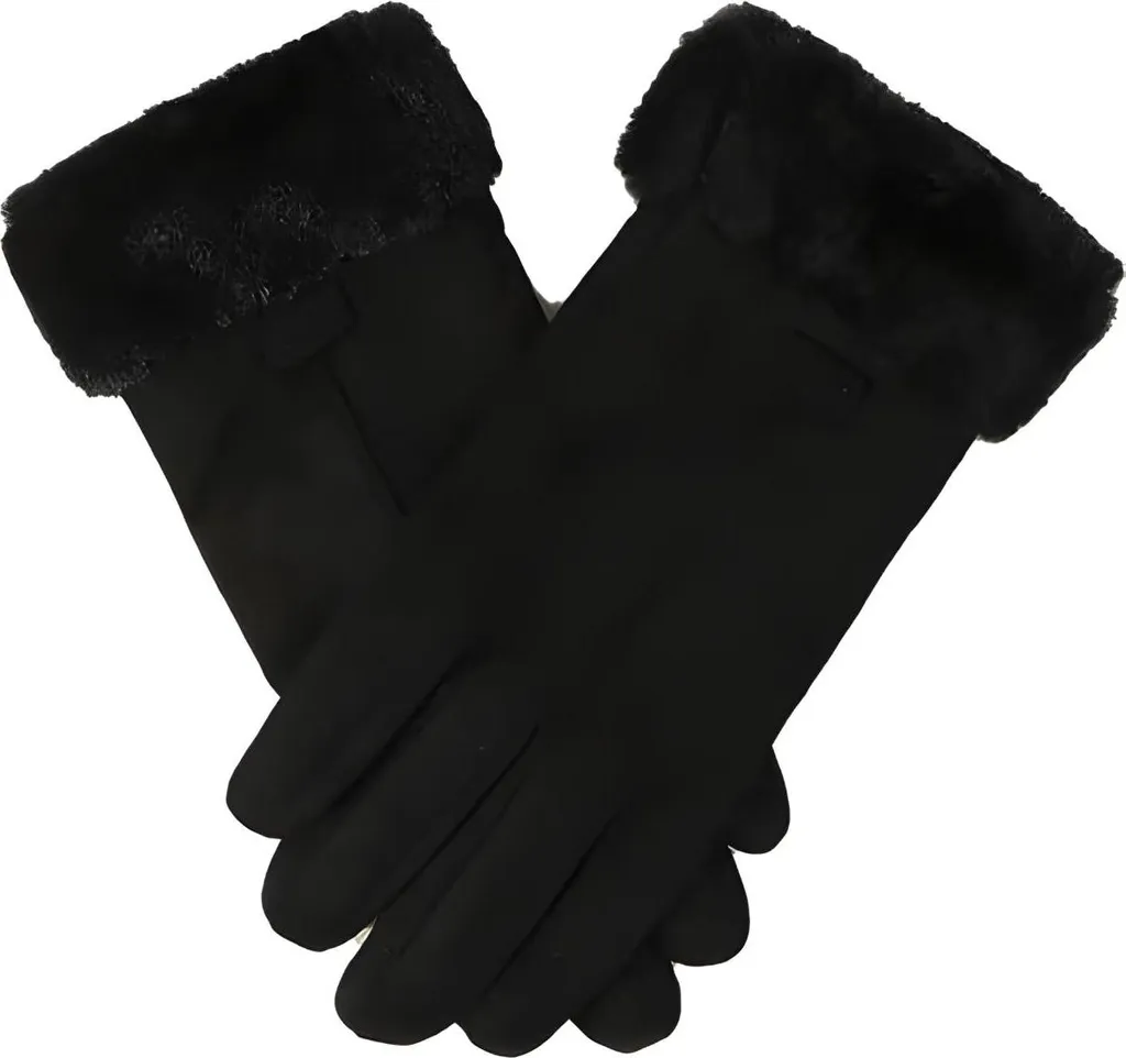 Eleganti Guanti da Donna DI - 38939 in Nero con Rivestimento Touch KP38939