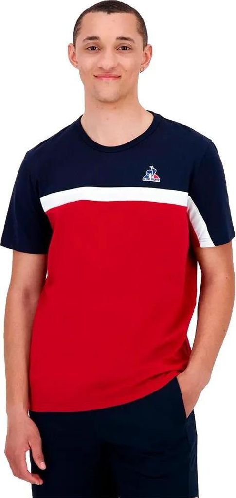 Le Coq Sportif Tri Sp N°2 Kurzarm-t-shirt Rot XL Herren Rot XL