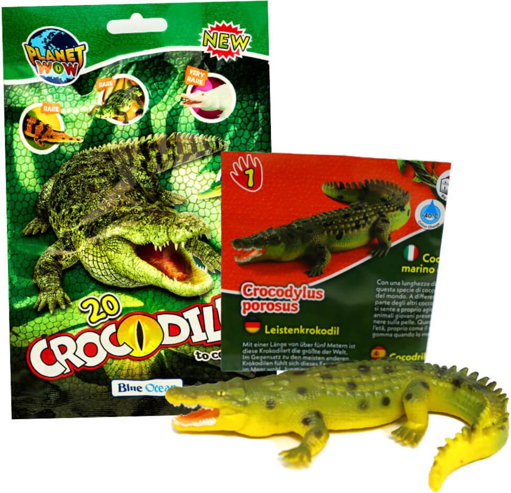 Kopie von Blue Ocean Crocodiles Sammelfiguren 2025 - Planet Wow - Figur 1. Leistenkrokodil #1