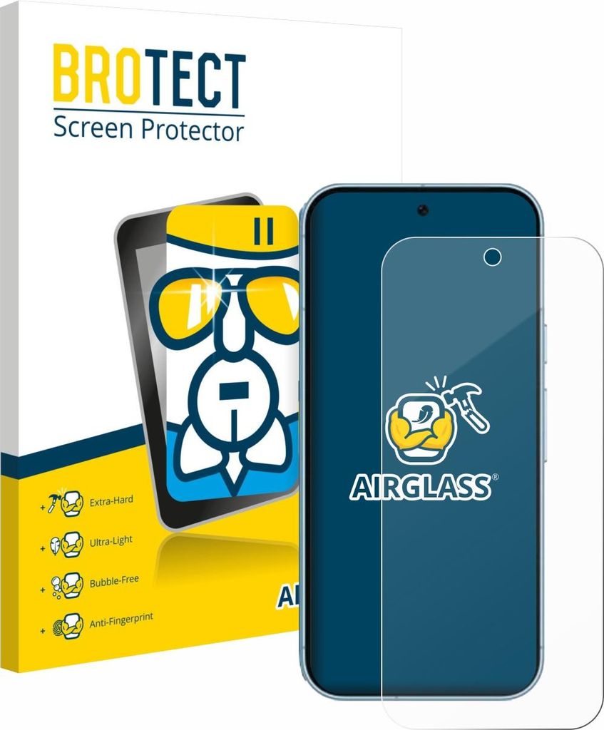 BROTECT Schutzglas für Google Pixel 9 (case-friendly) Schutzfolie Panzer Folie Glas Display Schutz klar
