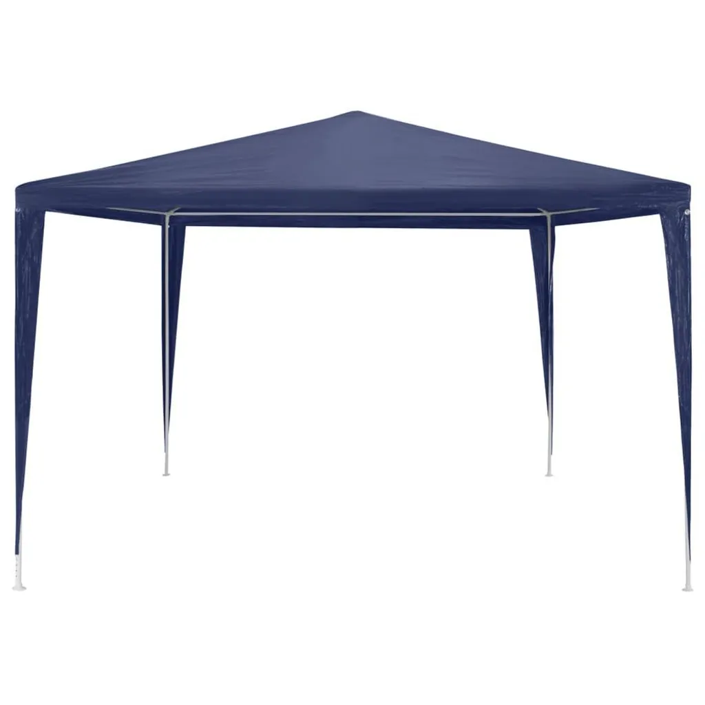 vidaXL Tenda per Feste 3x3 m Blu: Gazebo da Giardino Impermeabile