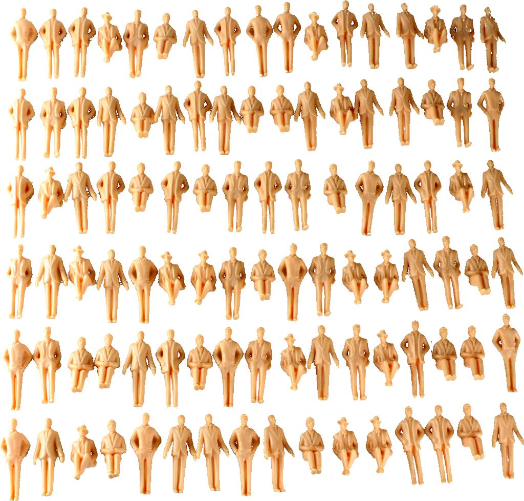 Nur Männer Spur 1 Figuren | Miniaturen 1:32 (100 Stück)