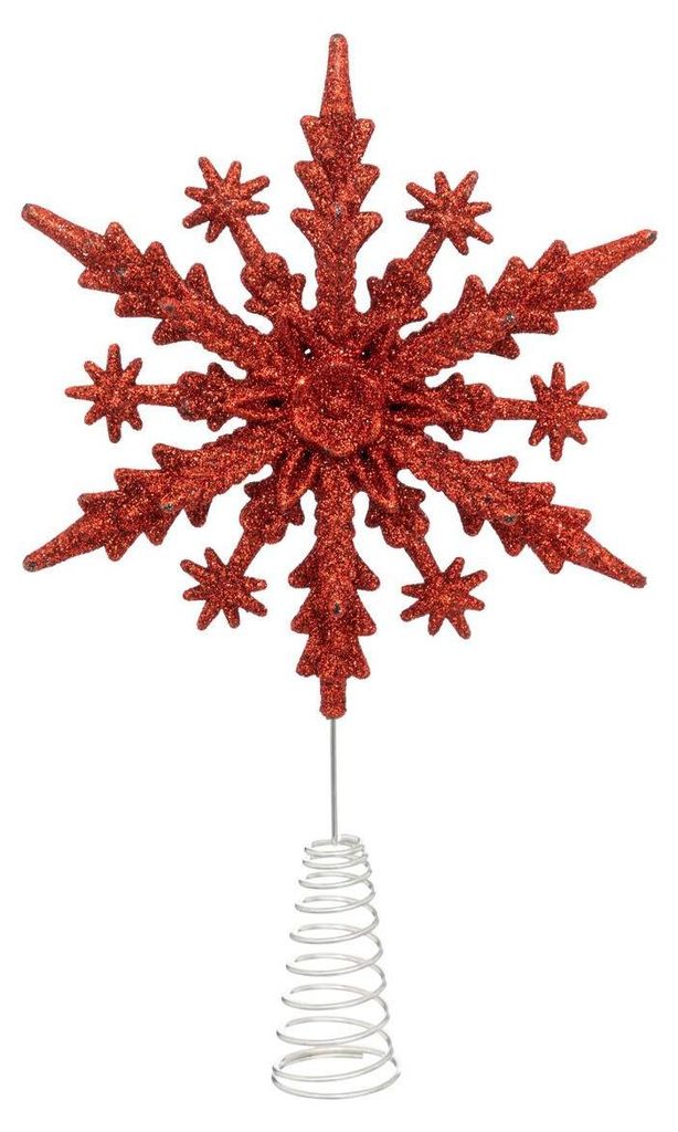 Zimtschnecke flocke glitter rot h22cm - Feeric Lights & Christmas