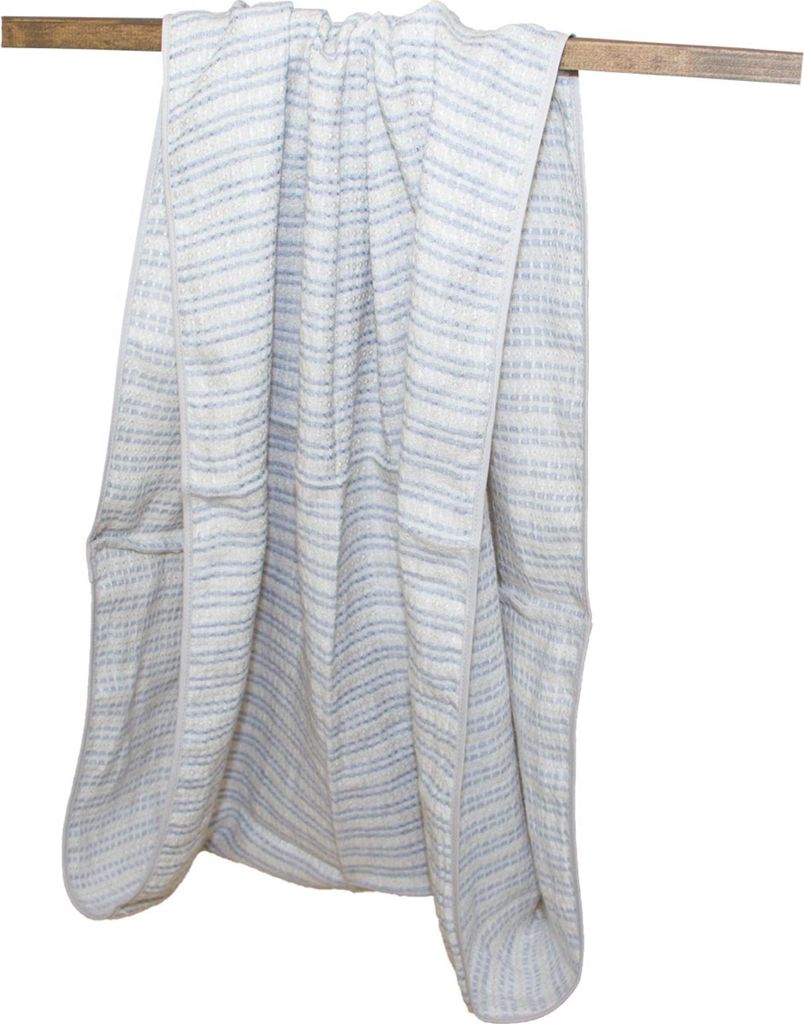 Tragetuch Scarlett natur-blau gestreift, Babytragetuch, Tragehilfe