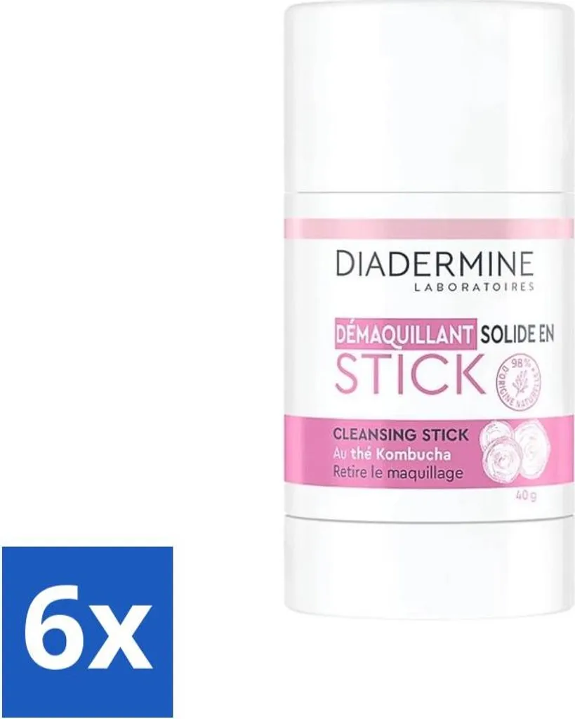 Pack Risparmio 6x Diadermine Stick Detergente Solido Kombucha 40g