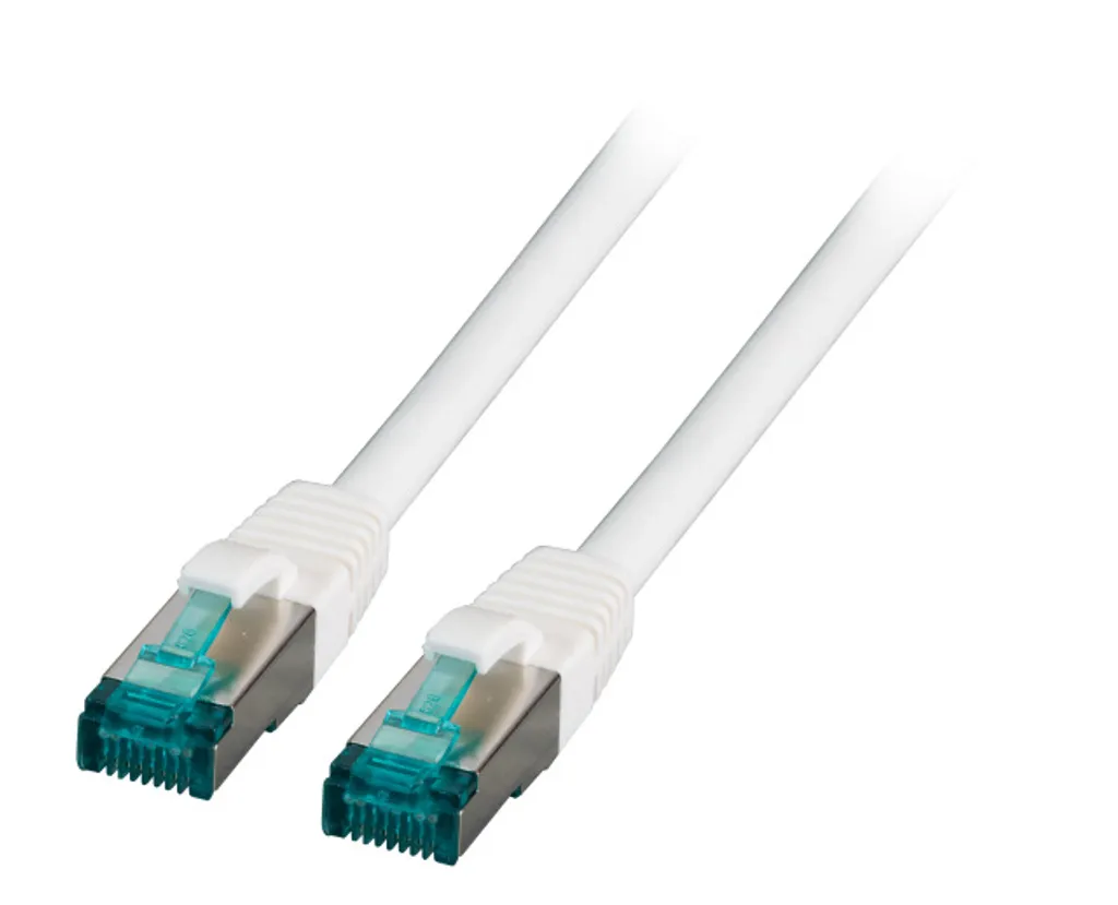 Cavo Ethernet Bianco 3m EFB Cat.6A S/FTP | Design Pulito e Performance