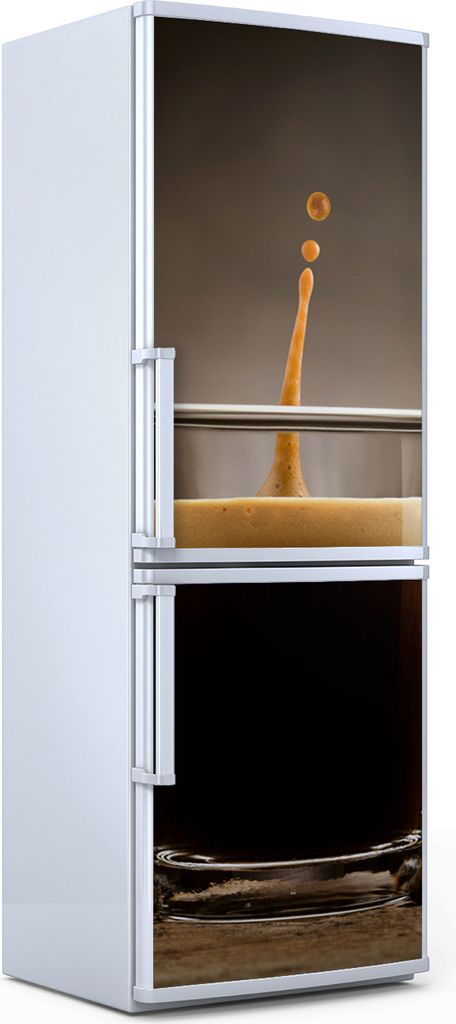 Magnete Dekorative - 60 cm x 180 cm - Küche Magnetmatte Kühlschrankmagnete - Schwarzer Kaffee Im Glas