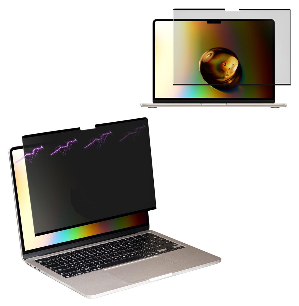 kwmobile Sichtschutzfolie für Apple Macbook Pro 14.2 M4 A3112 / A3185 / A3401 / M3 A2992 / M2 A2779 Folie - Blickschutzfolie Privacy Screen - Laptop