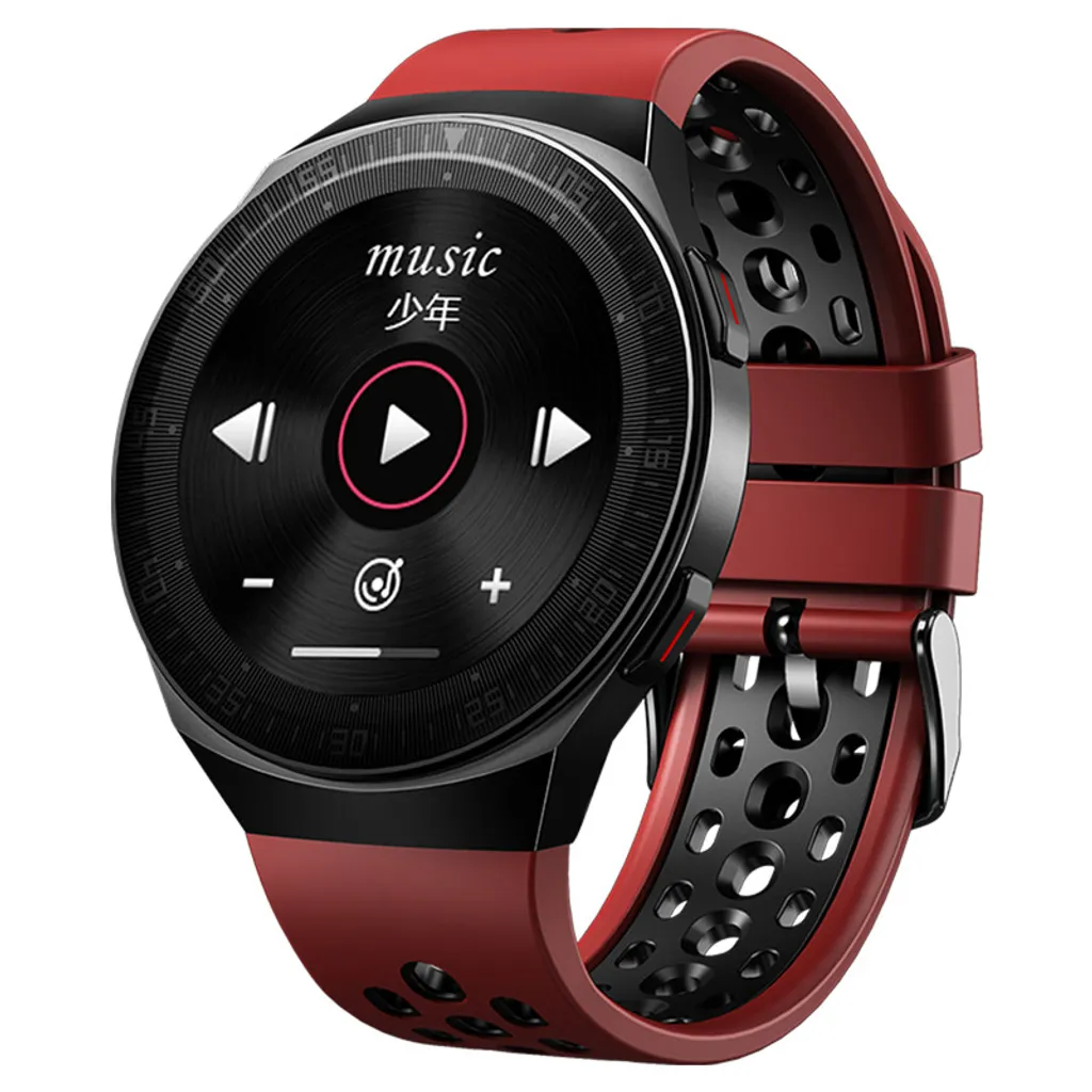 MT3 Smart Watch avec 8Go de Mémoire Musique et Appels Bluetooth Rouge