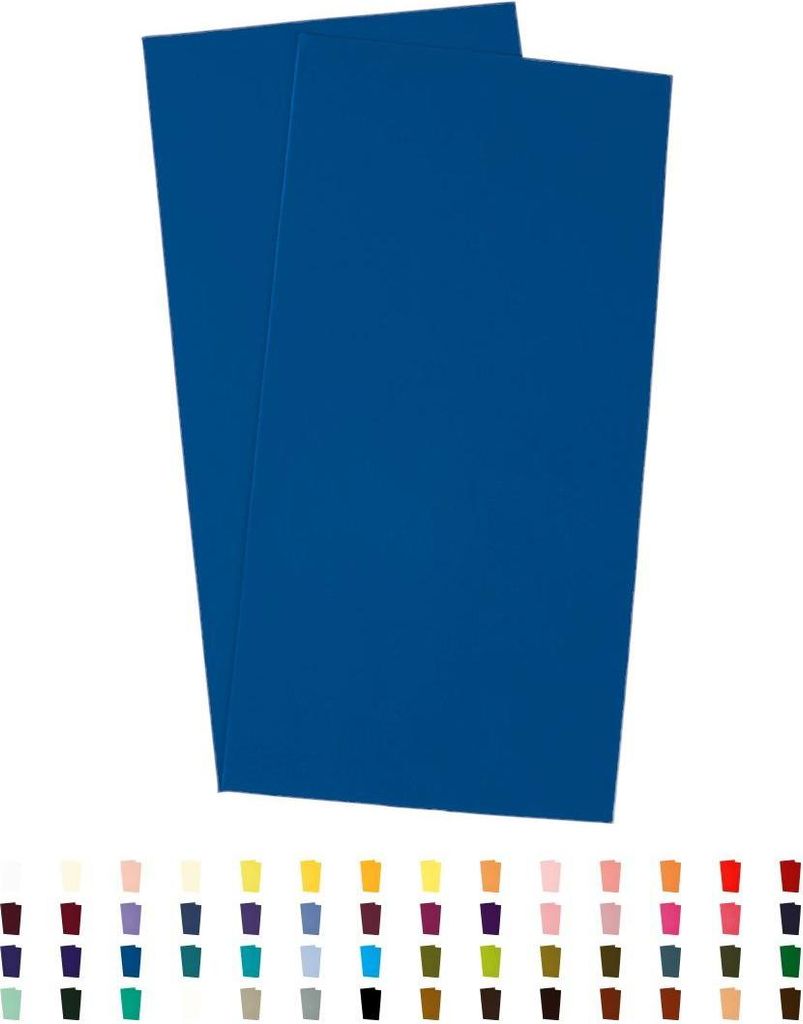 Sandras-Bastelladen Kerzen Verzierwachsplatten 2er Set - 200 x 100 x 0,5mm Mittelblau