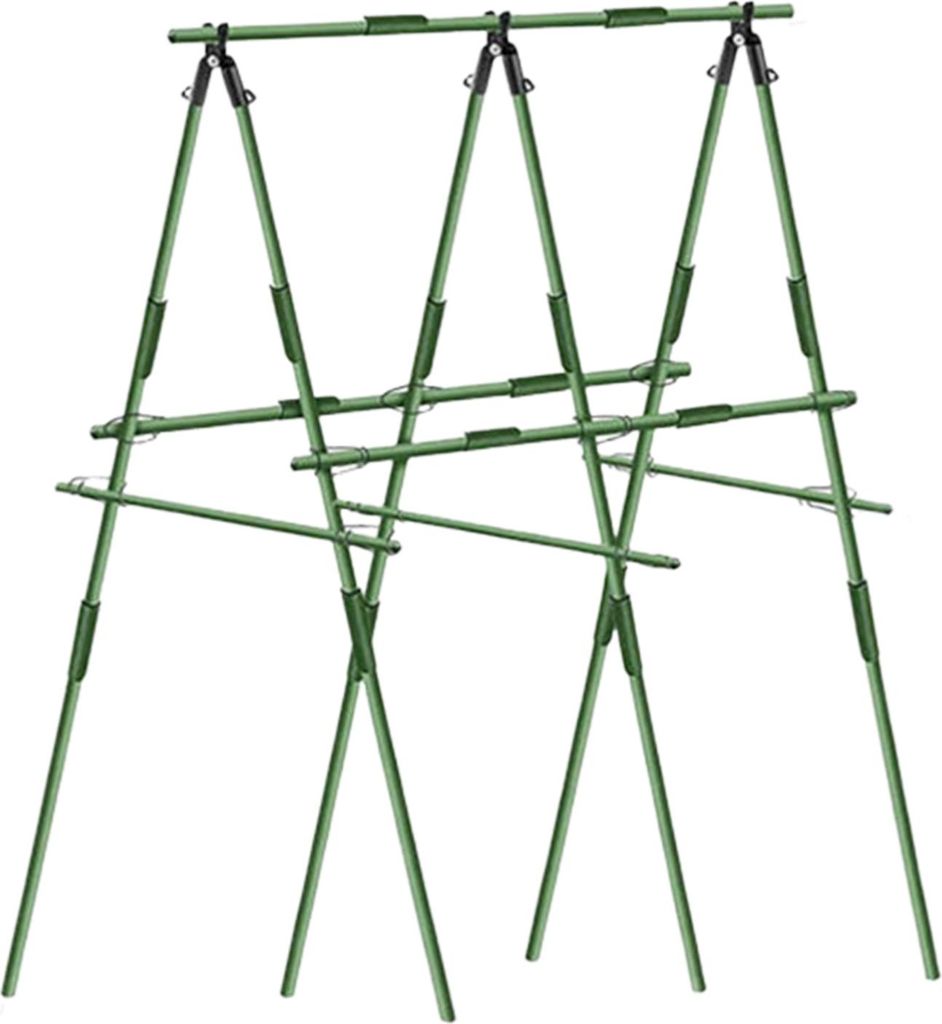 Metall-Gartenspalier für Kletterpflanzen, A-Rahmen-Traubenspalier mit rutschfester Textur, Pflanzenstützspalier für den Außenbereich, Spalier f...