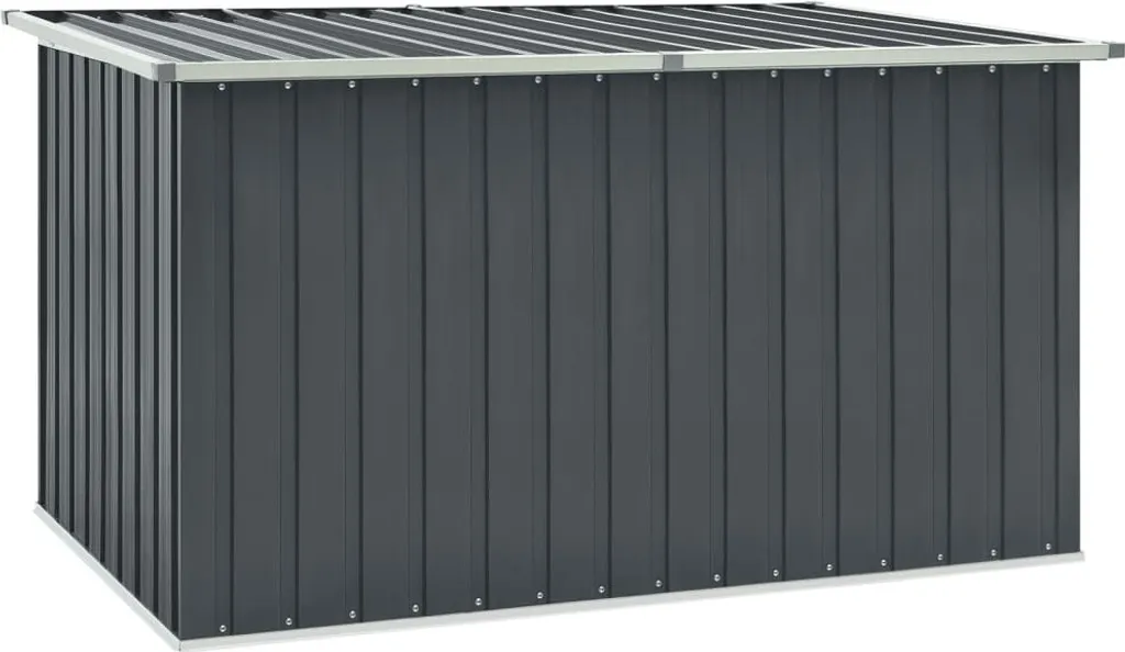 Baule vidaXL Grigio 171x99x93 cm | Box Esterno in Acciaio Zincato