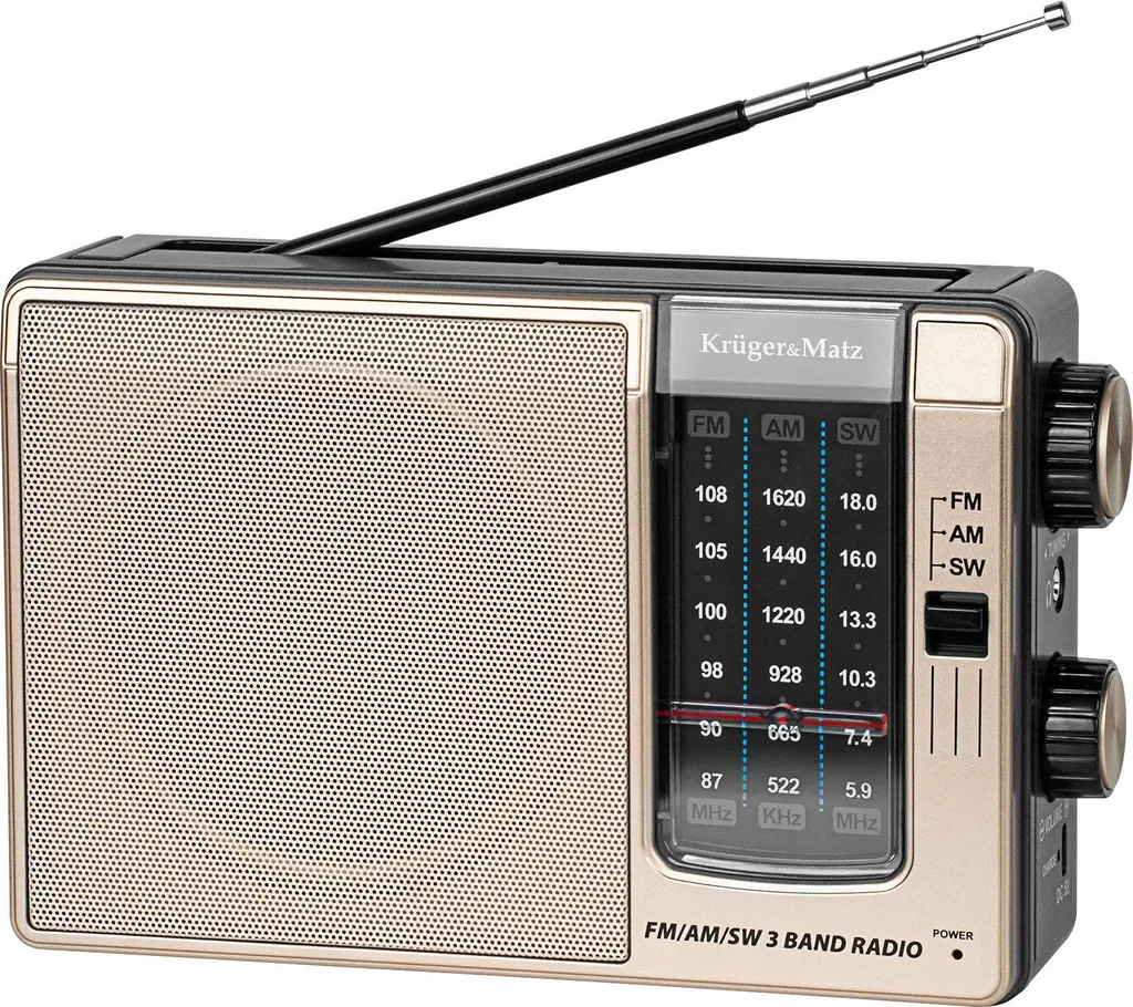Radio portable rechargeable KM0830 : finie la corvée des piles AM/FM