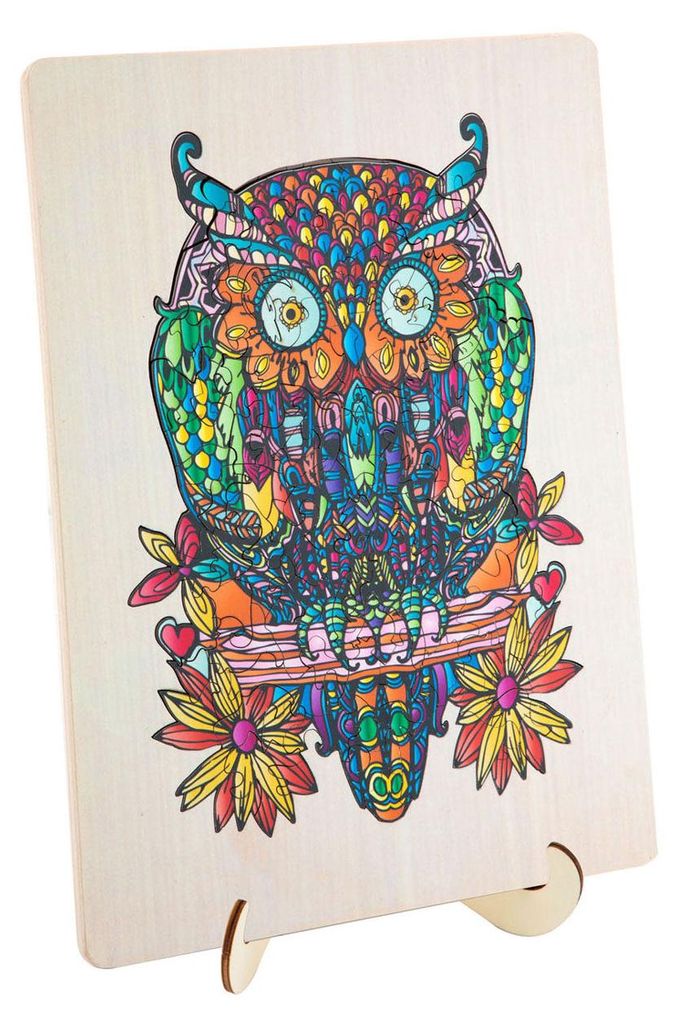 Puzzle en bois Hibou, 133 pièces. Image du produit 