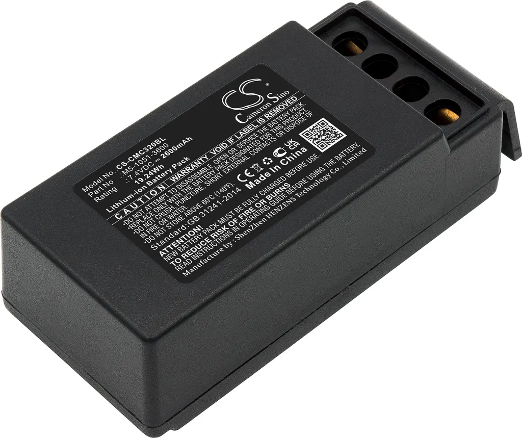 TECHTEK Batteria compatibile con [Cavotec] M9-1051-3600 EX, MC-3, MC-3000 sostituisce M5-1051-3600