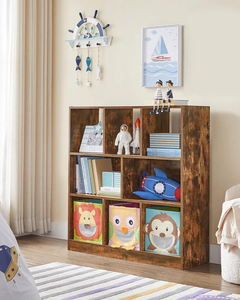 Cloison de séparation design avec compartiments ouverts 30 x 100 cm - 7