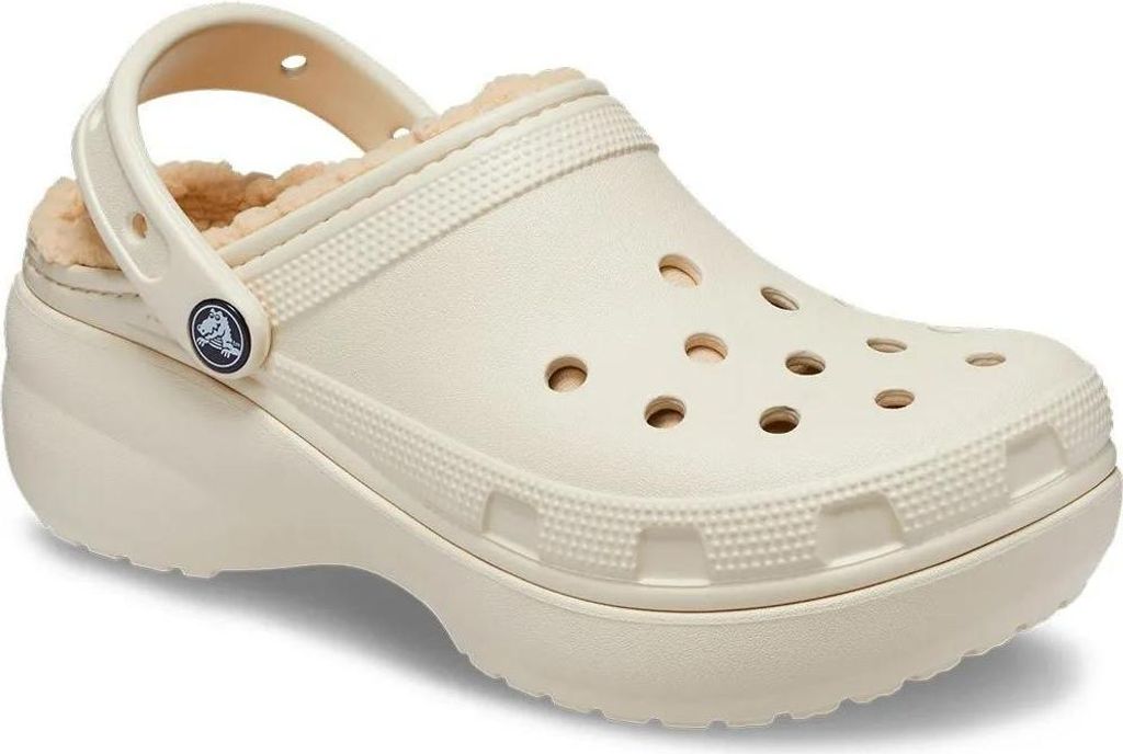 Crocs Woman Classic Platform Lined Clog beige EUR 38-39 (W8)