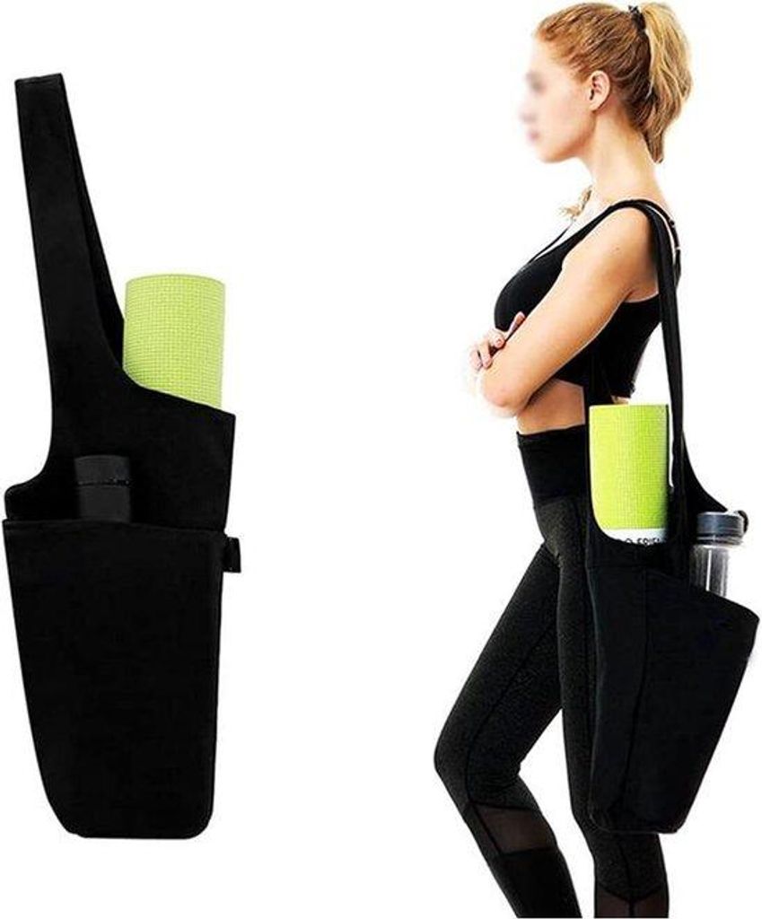 Yogamatte Tasche, Faltable Canvas Yoga Übungs Matte Tragebeutel Schultertasche
