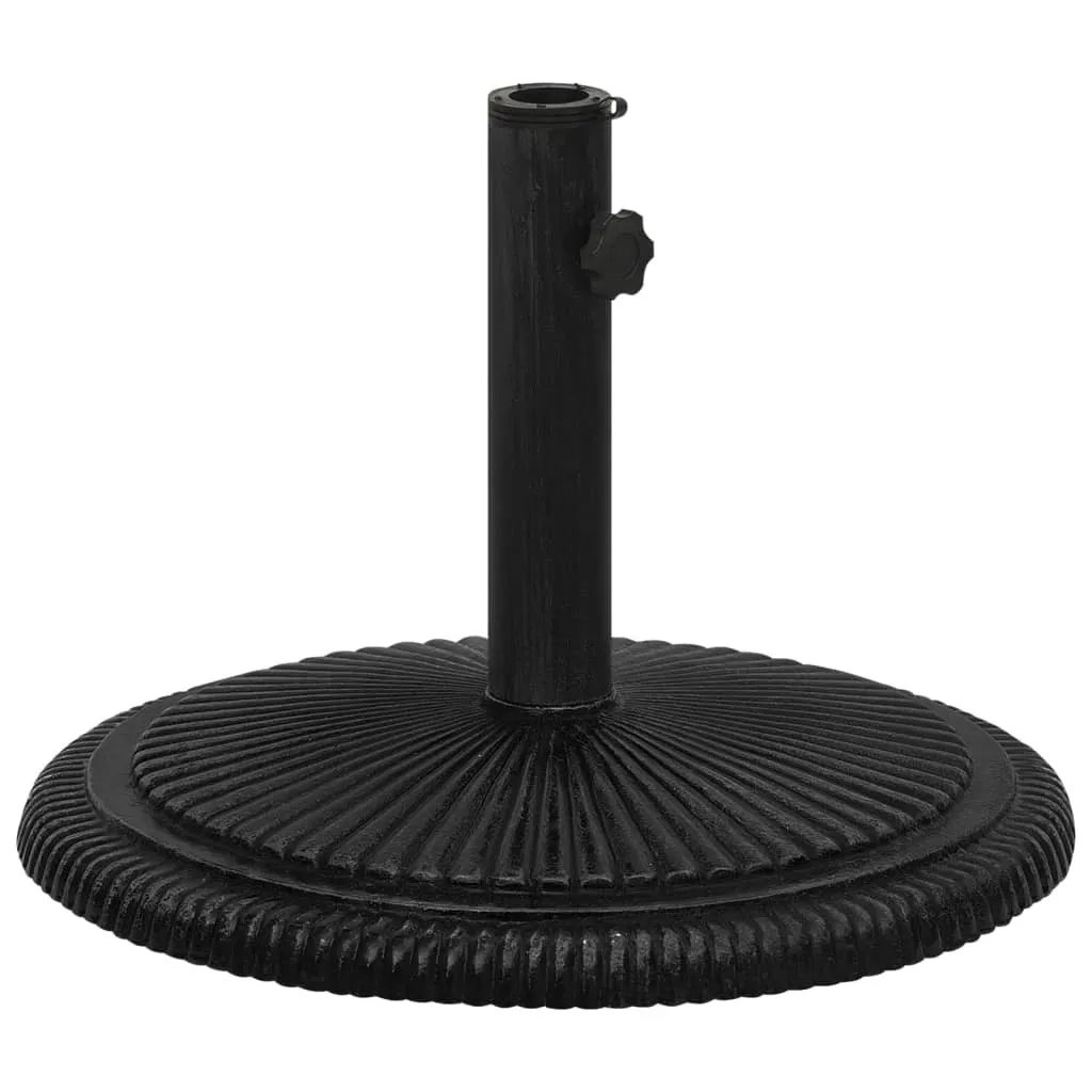Supporto per Ombrellone Ghisa Nero 45 cm - Sicurezza per il Giardino