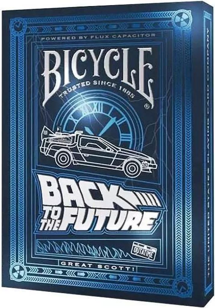Bicycle Kartendeck - Back to the Future Kartenspiel Spielkarten Pokerkarten Zurück in die Zukunft Single Deck