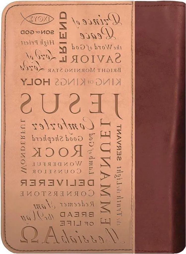 Housse de Bible XL de transport pour grands livres d'étude marron