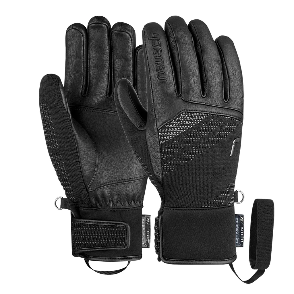 Gants de ski Reusch R-TEX XT en cuir et Re:Knit Eclipse, chauds et L/XL