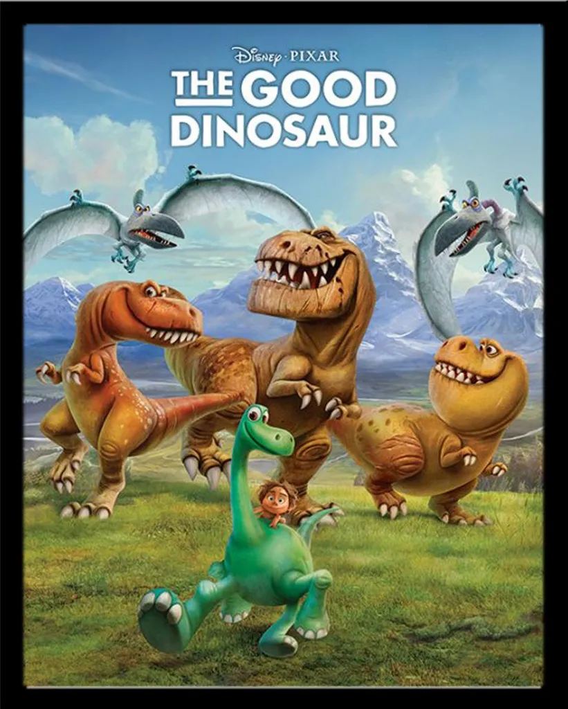 Cornice Shinsuke Mini MDF Nero + Poster The Good Dinosaur 40x50