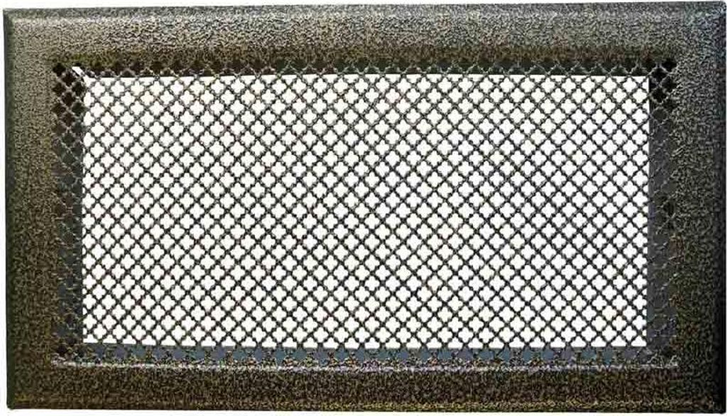 Grille de cheminée avec précadre 345 x 195 mm couleur Image du produit 