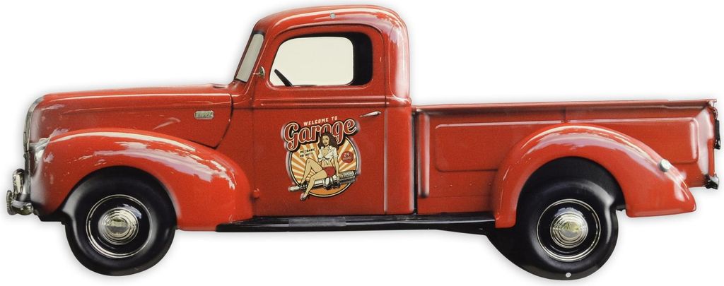 Blechschild Pick up Truck Oldtimer Replikat Retro Design Dekoration