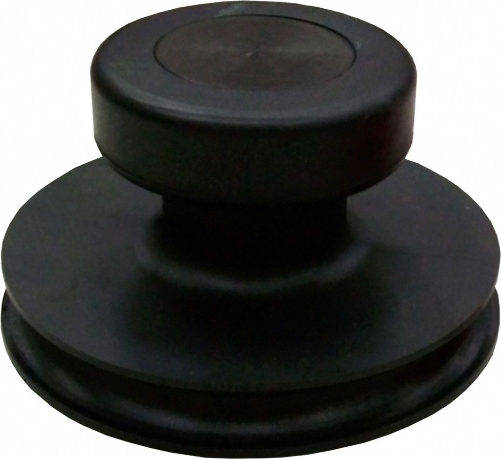 Vollgummi Saugheber SCHWARZ Glassauger Gummisauger für Produktbild 