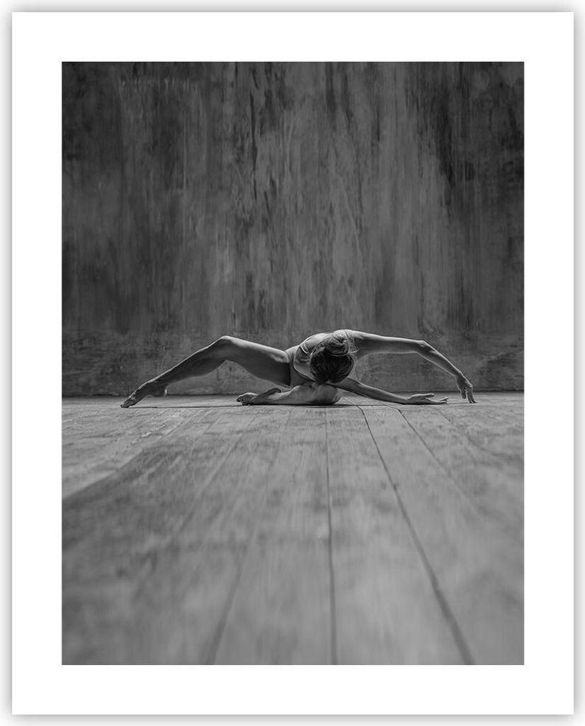 Poster - Poster ohne Rahmen - Tanz Schwarzweiß Frau - 40x50 cm - Wand Bild - Wanddeko - Wandbilder - Kunstposter - Wandposter - Bilder - Kunstdruc...